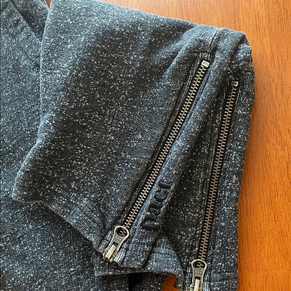 PACT Gray Heathered Organic Cotton Ankle Zip Joggers Sweatpants M - Picture 8 of 8